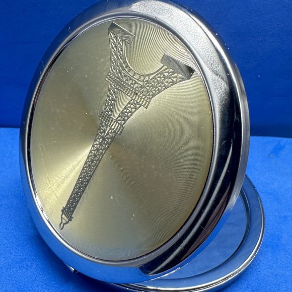 Eiffel Tower Compact Mirror 3"L x 3"W - Picture 3 of 5